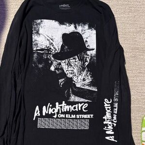 A Nightmare on Elm Street Black Long Sleeve Tee